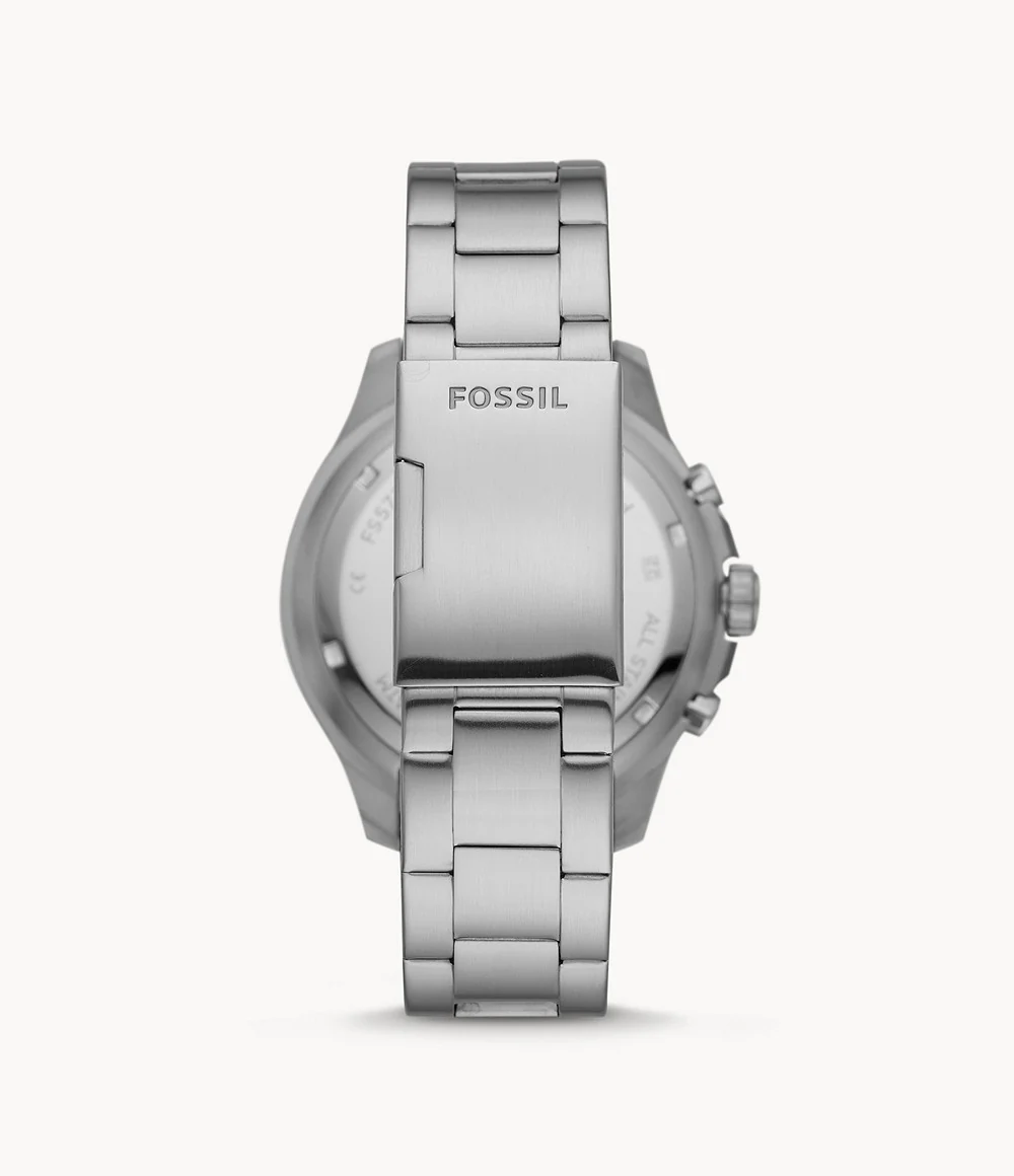 Fossil Men’s Chronograph Quartz Stainless Steel Blue Dial 46mm Watch FS5724 - Image 2