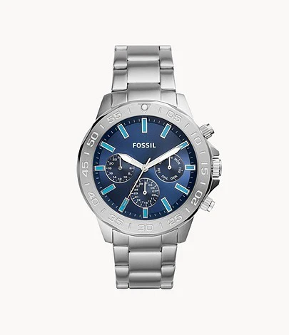 Fossil Men’s Chronograph Quartz Stainless Steel Blur Dial 45mm Watch BQ2503