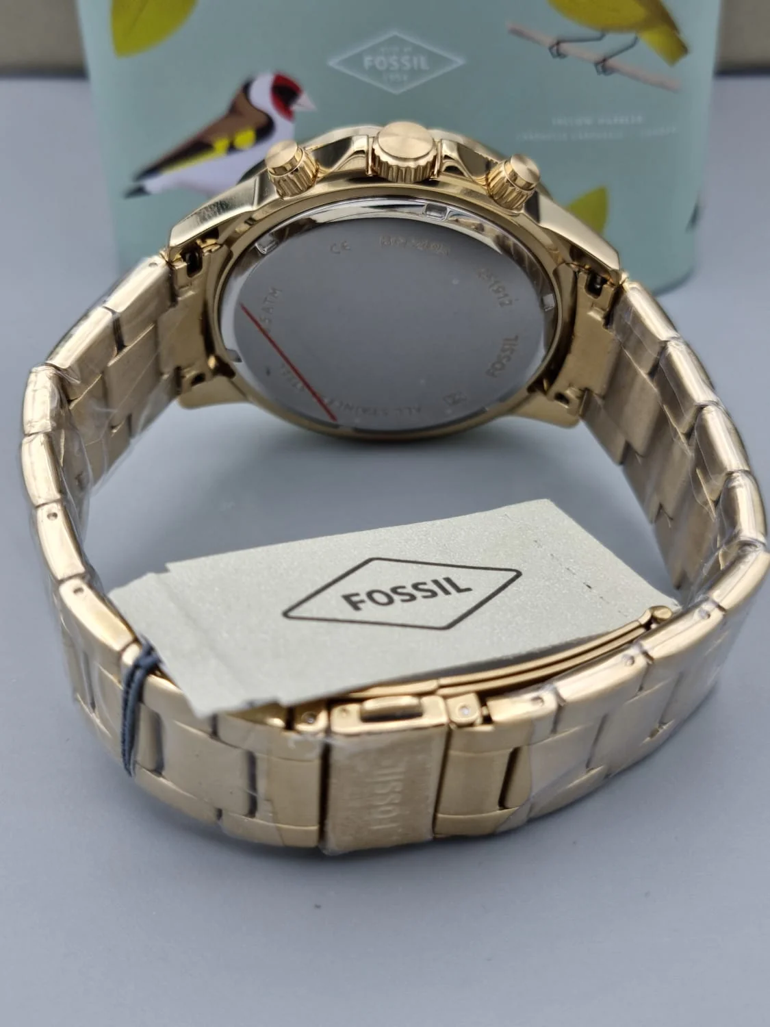 Fossil Men’s Chronograph Quartz Stainless Steel Green Dial 45mm Watch BQ2493 - Image 7