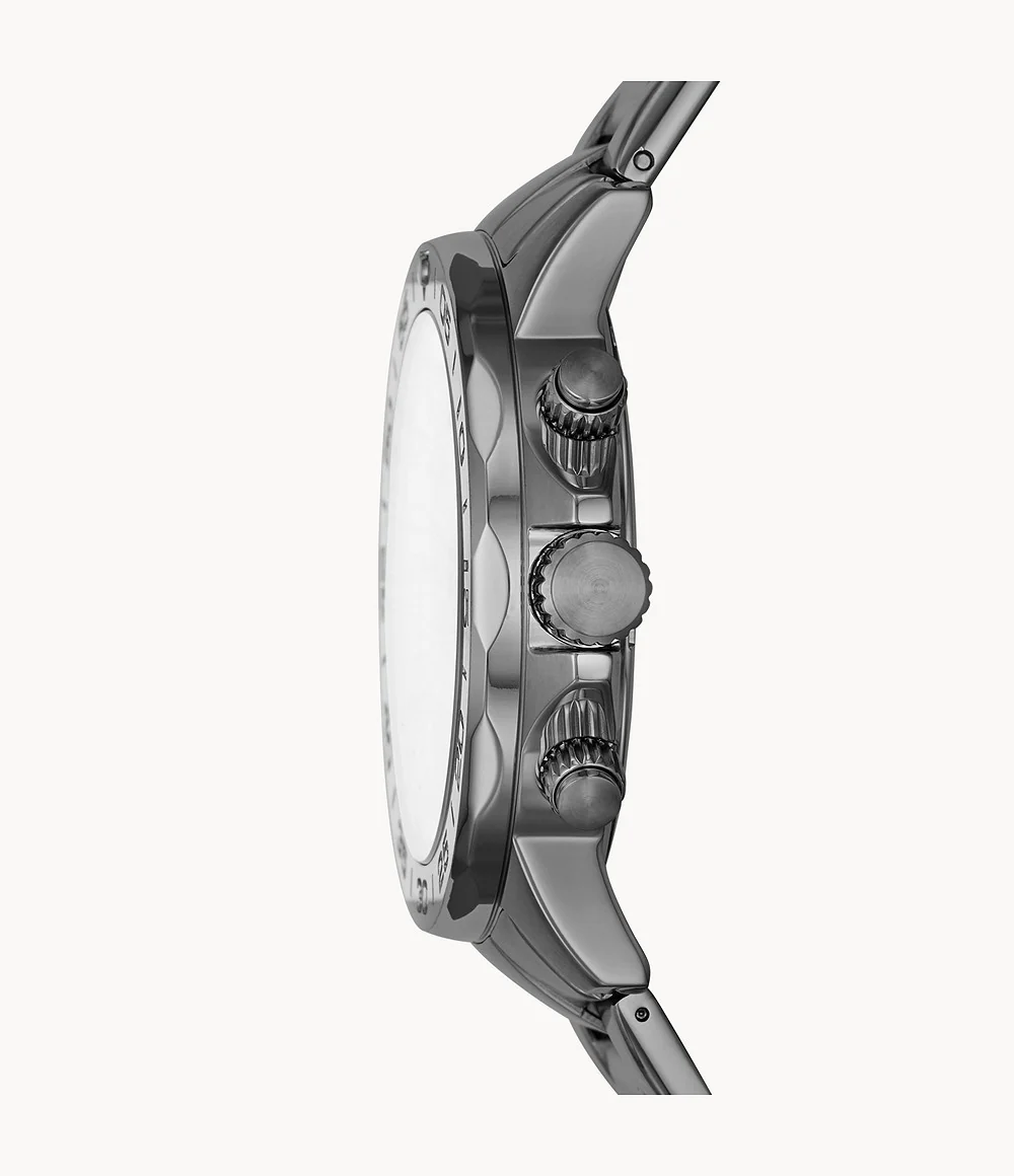Fossil Men’s Chronograph Stainless Steel Grey Dial 45mm Watch BQ2491 - Image 3