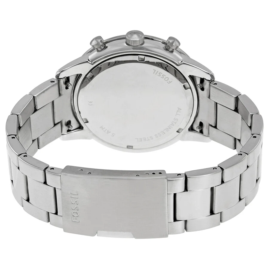 Fossil Men’s Quartz Stainless Steel White Dial 44mm Watch FS5346 - Image 3