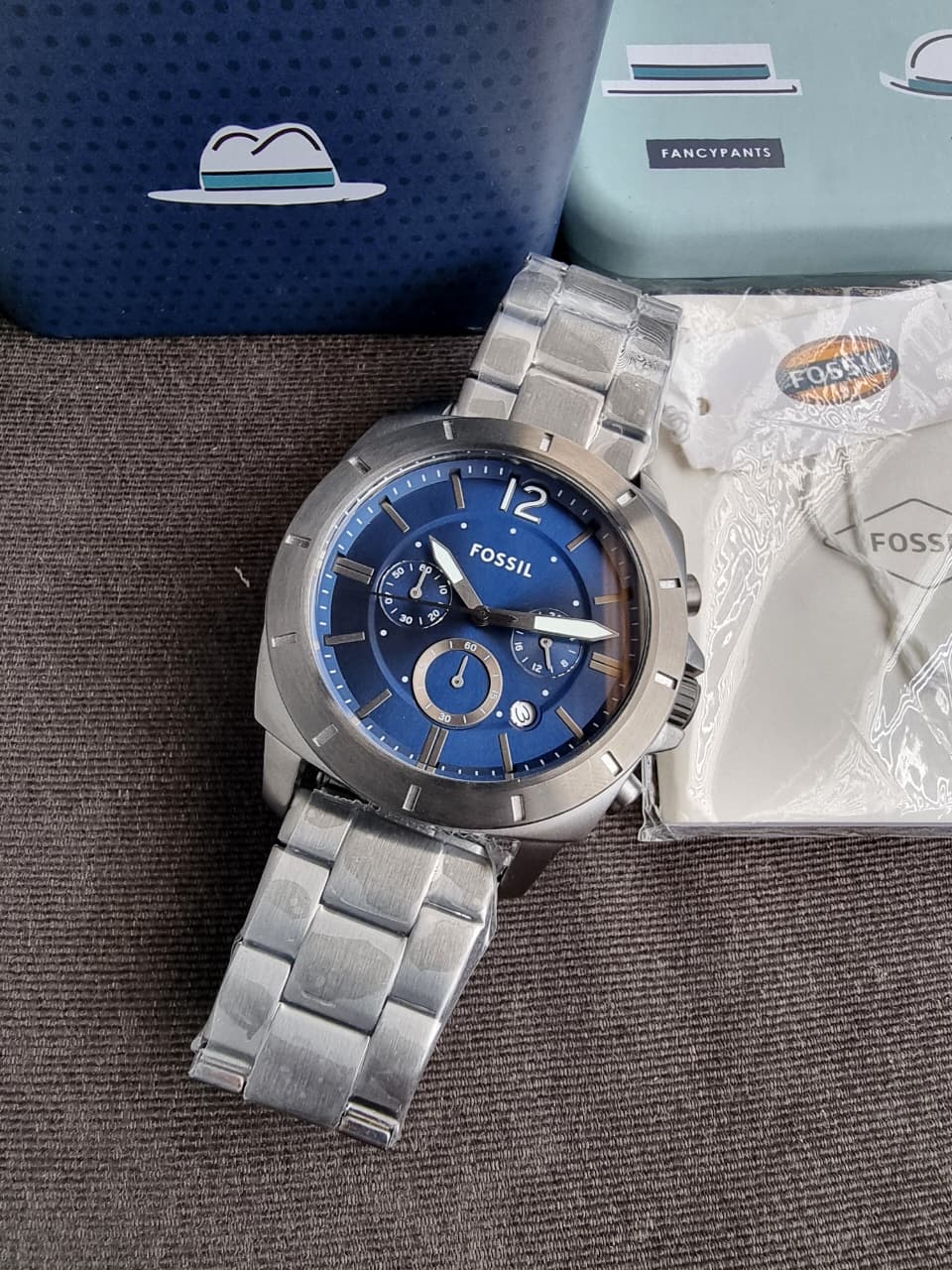 Fossil Men's Analog Quartz Watch with Stainless Steel Strap BQ2816 - Image 3