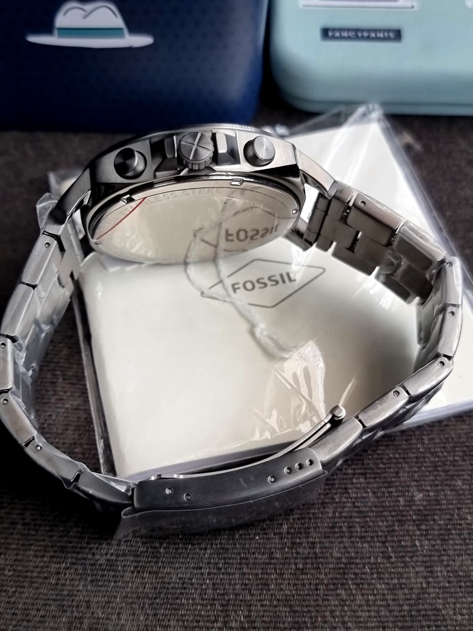 Fossil Men's Analog Quartz Watch with Stainless Steel Strap BQ2816 - Image 5