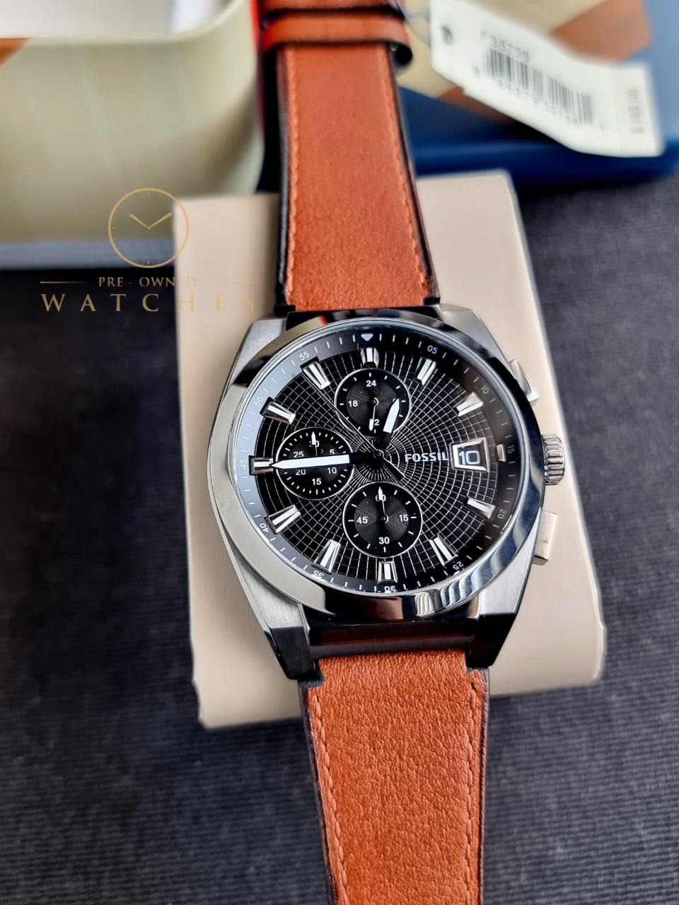Fossil Men's Everett Stainless Steel Dress Quartz Chronograph Watch FS5799 - Image 10