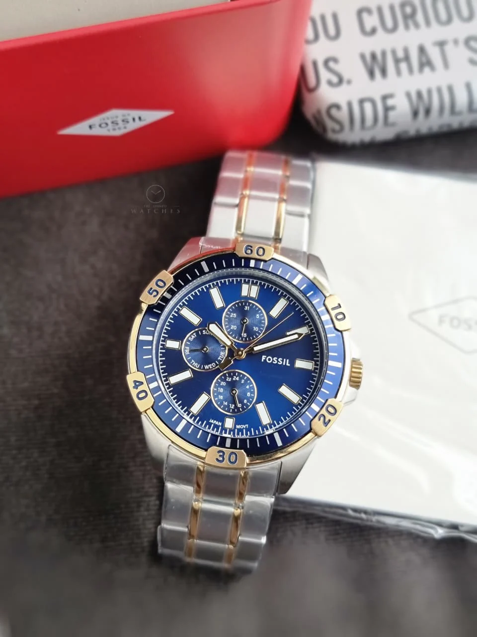 Fossil Men's Garrett Multifunction Two-Tone Stainless Steel Watch FS6146 - Image 2