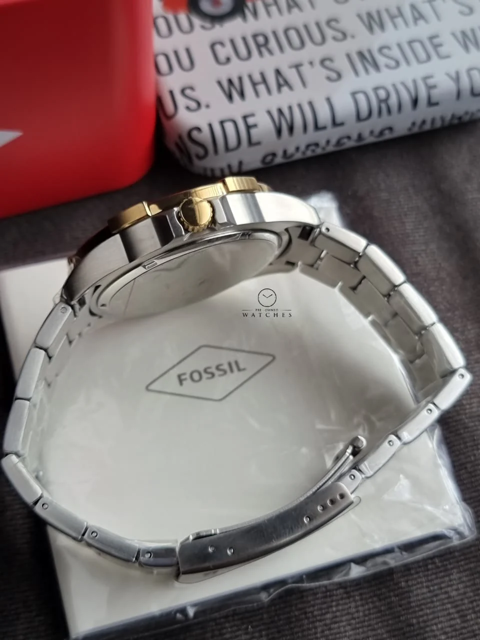 Fossil Men's Garrett Multifunction Two-Tone Stainless Steel Watch FS6146 - Image 4