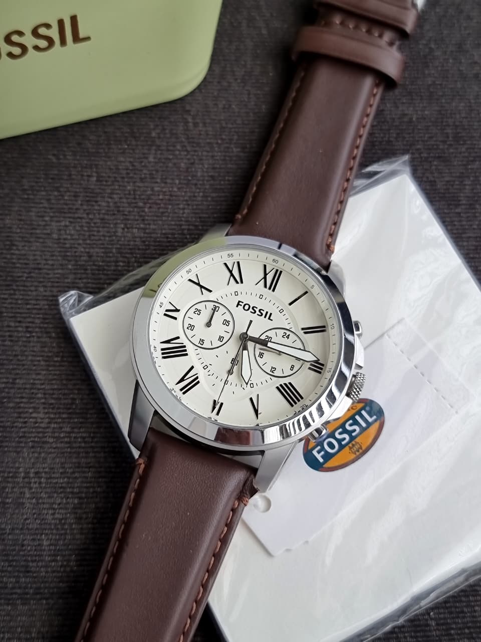 Fossil Men's Grant Stainless Steel Quartz Chronograph Watch FS4735 (WITHOUT TAG) - Image 7