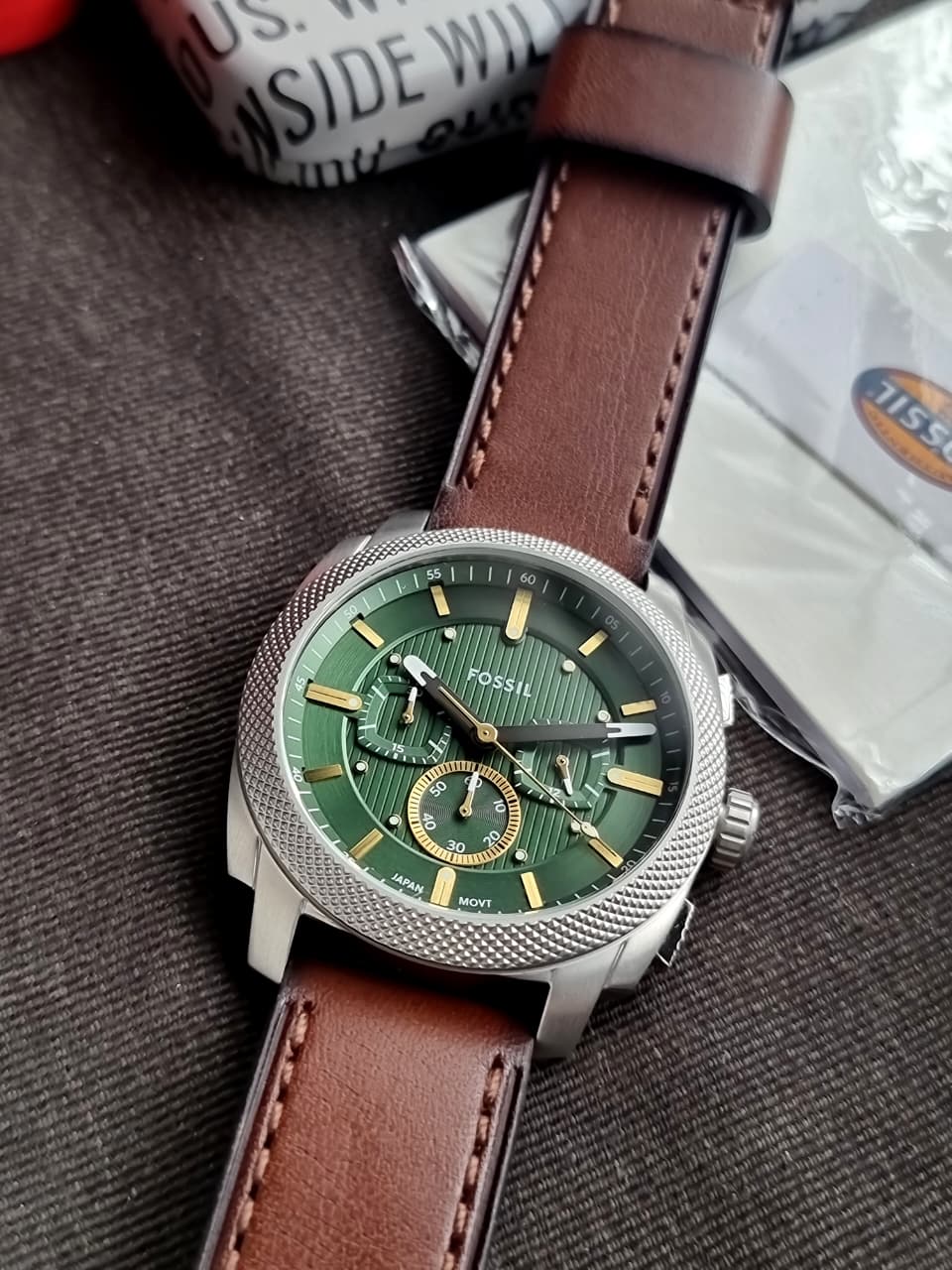 Fossil Men's Machine Chronograph Stainless Steel Watch Fs6100 (WITHOUT TAG) - Image 2