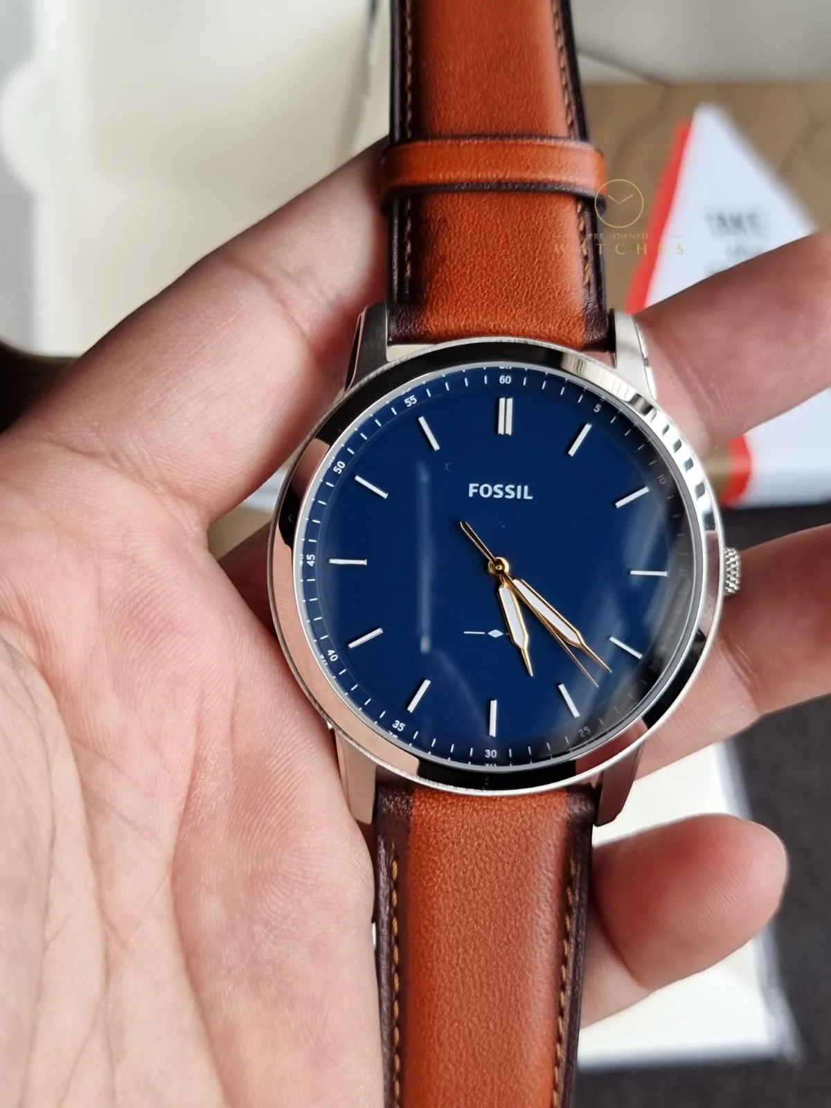 Fossil Men's Minimalist Stainless Steel Slim Casual Watch (Model: FS5304) - Image 5