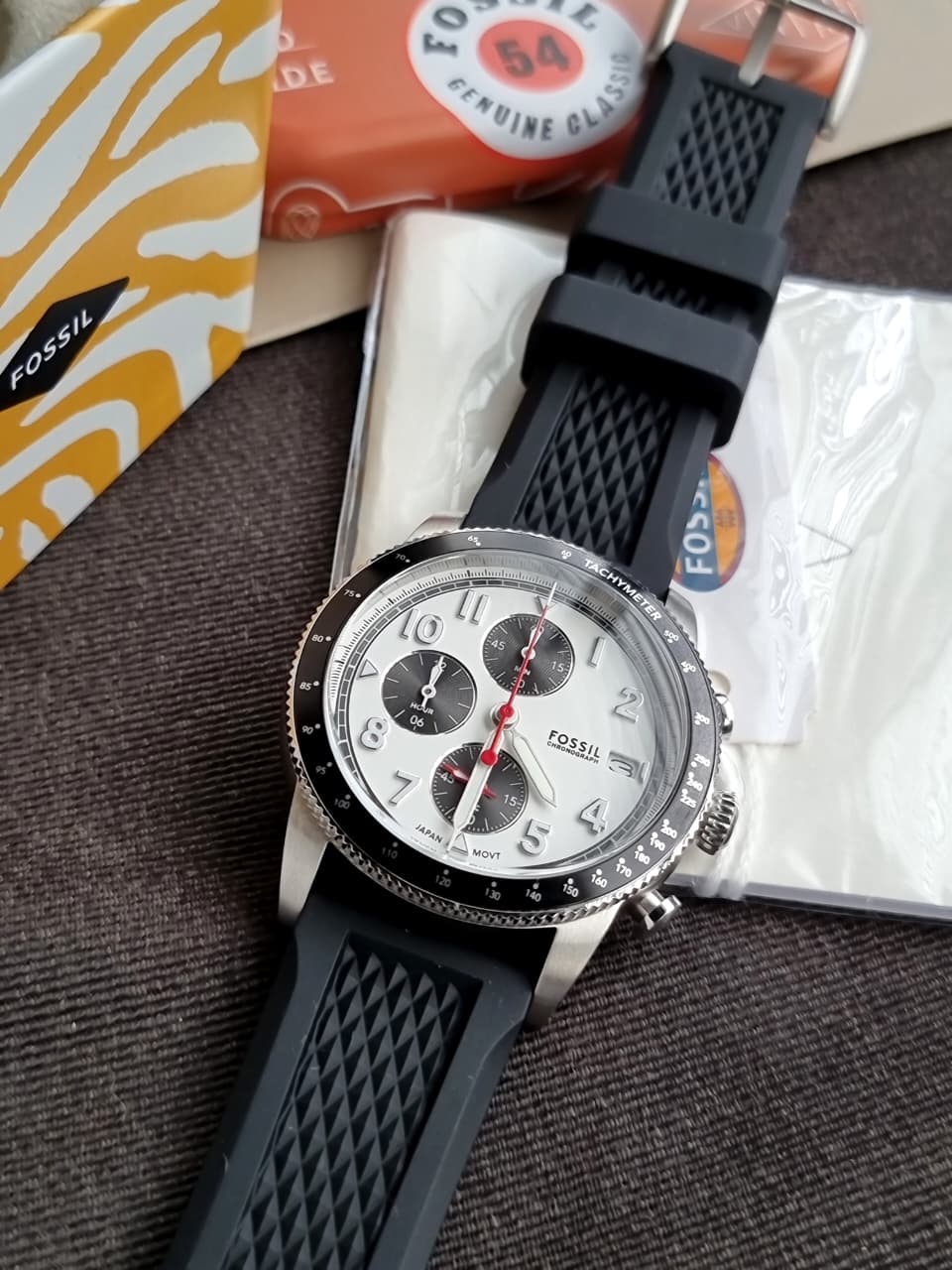 Fossil Men's Sport Tourer Quartz Stainless Steel Chronograph Watch FS6087 - Image 2