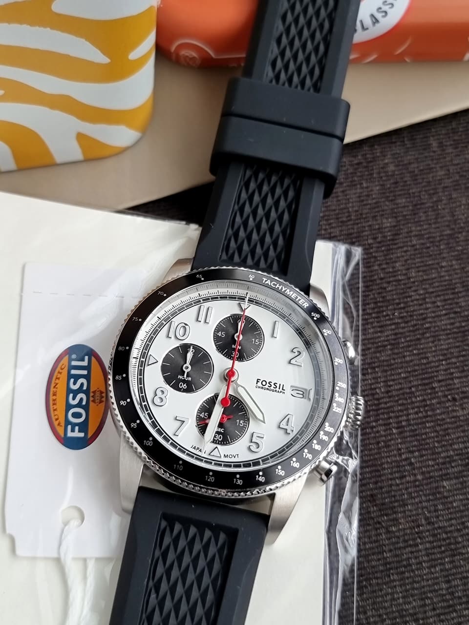 Fossil Men's Sport Tourer Quartz Stainless Steel Chronograph Watch FS6087 - Image 3
