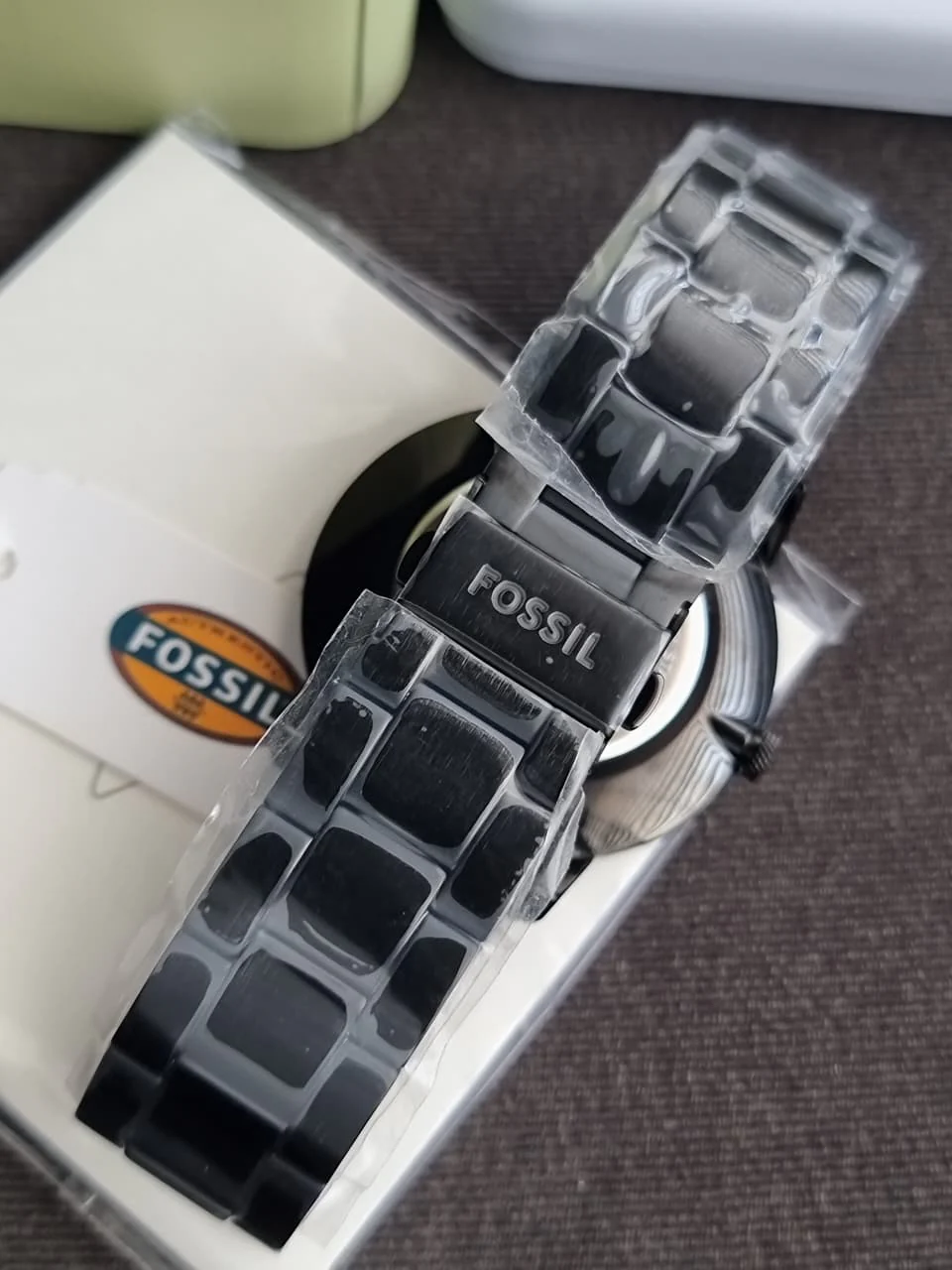 Fossil Minimalist Black Stainless Steel Black Dial Quartz Watch for Gents - FS5308 - Image 3