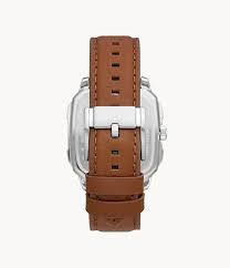 FOSSIL MULTIFUNCTION BROWN LEATHER WATCH BQ2658 - Image 3
