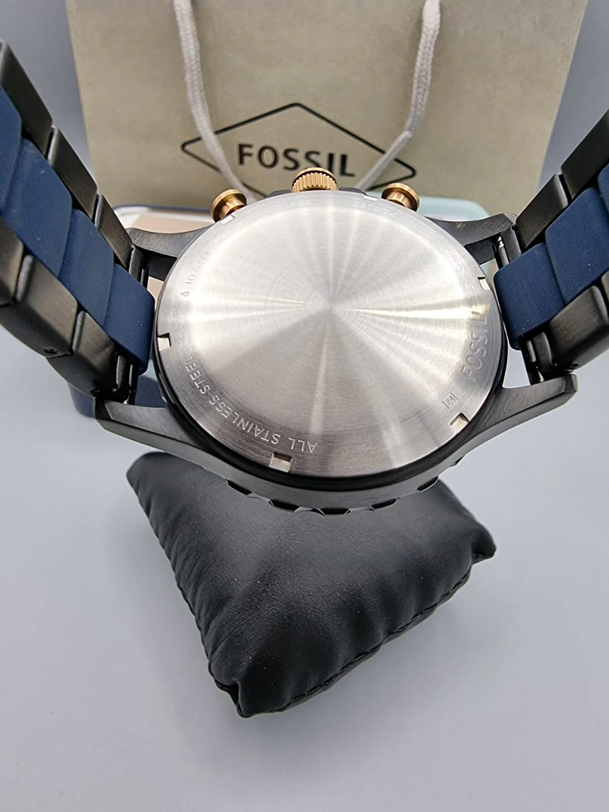 FOSSIL Nate Chronograph Blue Dial Men's Watch JR1494 - Image 4