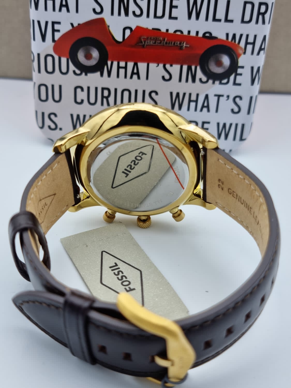 Fossil Neutra Chronograph Brown Leather Watch FS5763 - Image 6