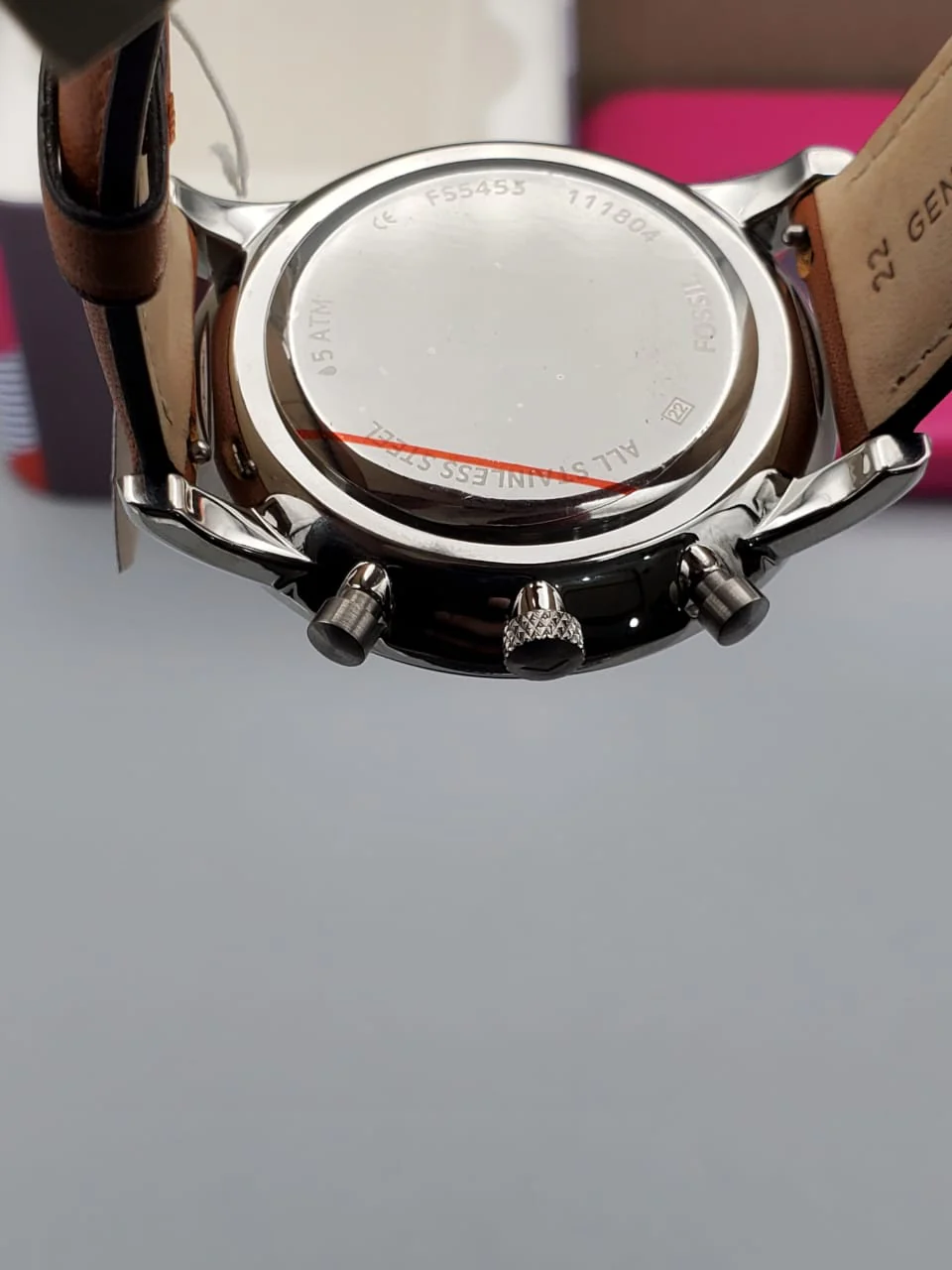 Fossil Neutra Chronograph Brown Leather Watch FS5453 - Image 4