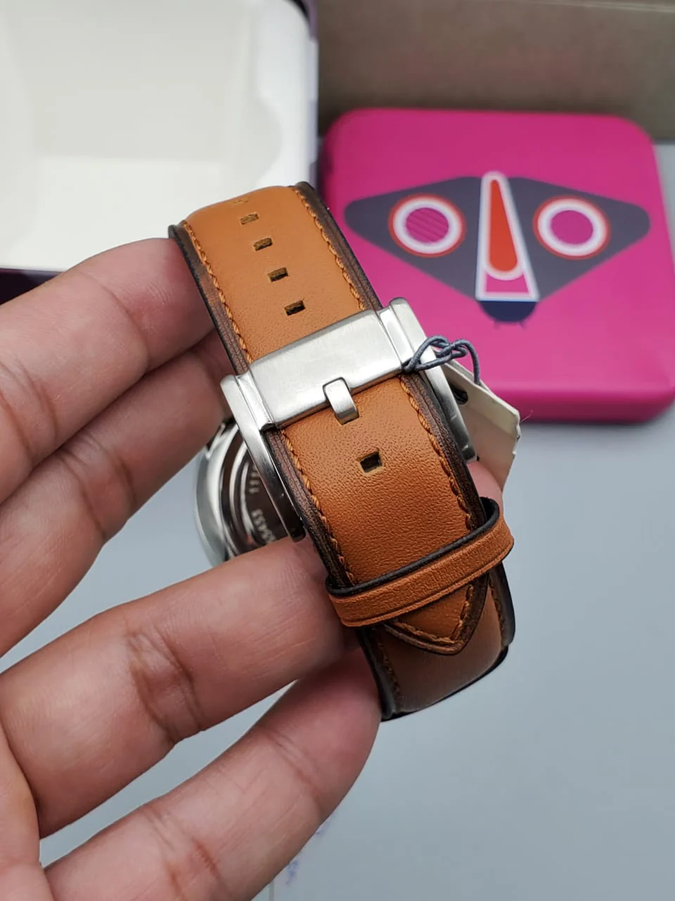 Fossil Neutra Chronograph Brown Leather Watch FS5453 - Image 7