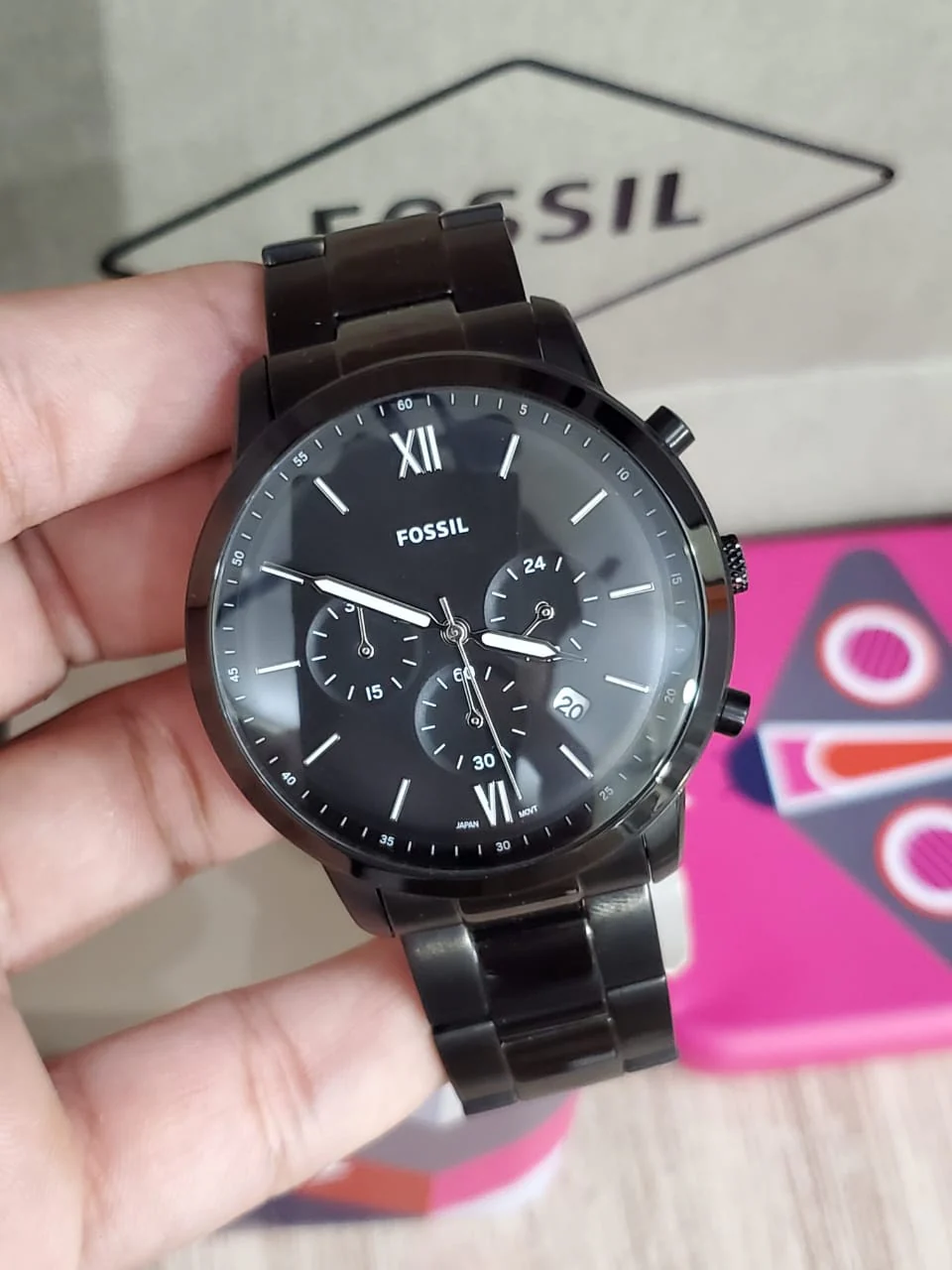 FOSSIL Neutra Chronograph Quartz Black Dial Men's Watch FS5474 - Image 3