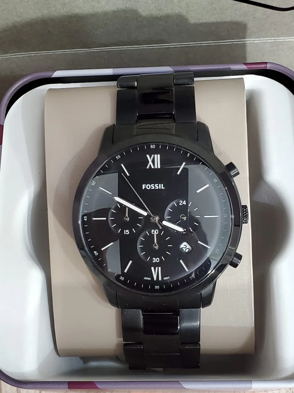 FOSSIL Neutra Chronograph Quartz Black Dial Men's Watch FS5474 - Image 4