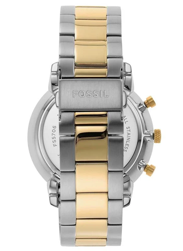 Fossil Neutra Two-Tone Stainless Steel Blue Dial Chronograph Quartz Watch for Gents – FS5706 - Image 3