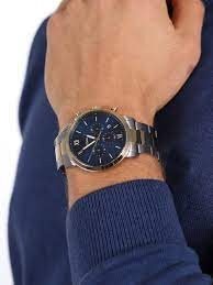 Fossil Neutra Two-Tone Stainless Steel Blue Dial Chronograph Quartz Watch for Gents – FS5706 - Image 4