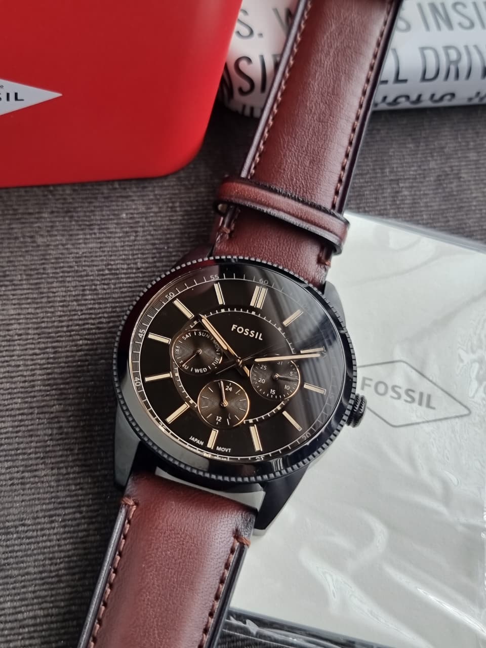 FOSSIL Pearson Multifunction Quartz Black Dial Men's Watch Item No. FS6138 - Image 4