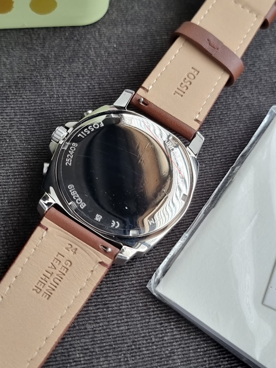 Fossil Privateer BQ2819 Men's Watch – Chronograph, Brown Leather Strap, Stainless Steel, Quartz - Image 3