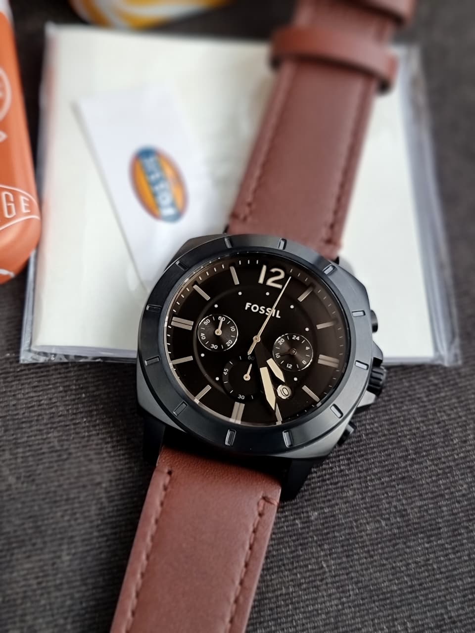 Fossil Privateer Chronograph Brown Leather Watch - BQ2820 - Image 5