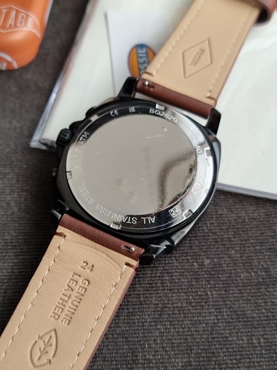 Fossil Privateer Chronograph Brown Leather Watch - BQ2820 - Image 6
