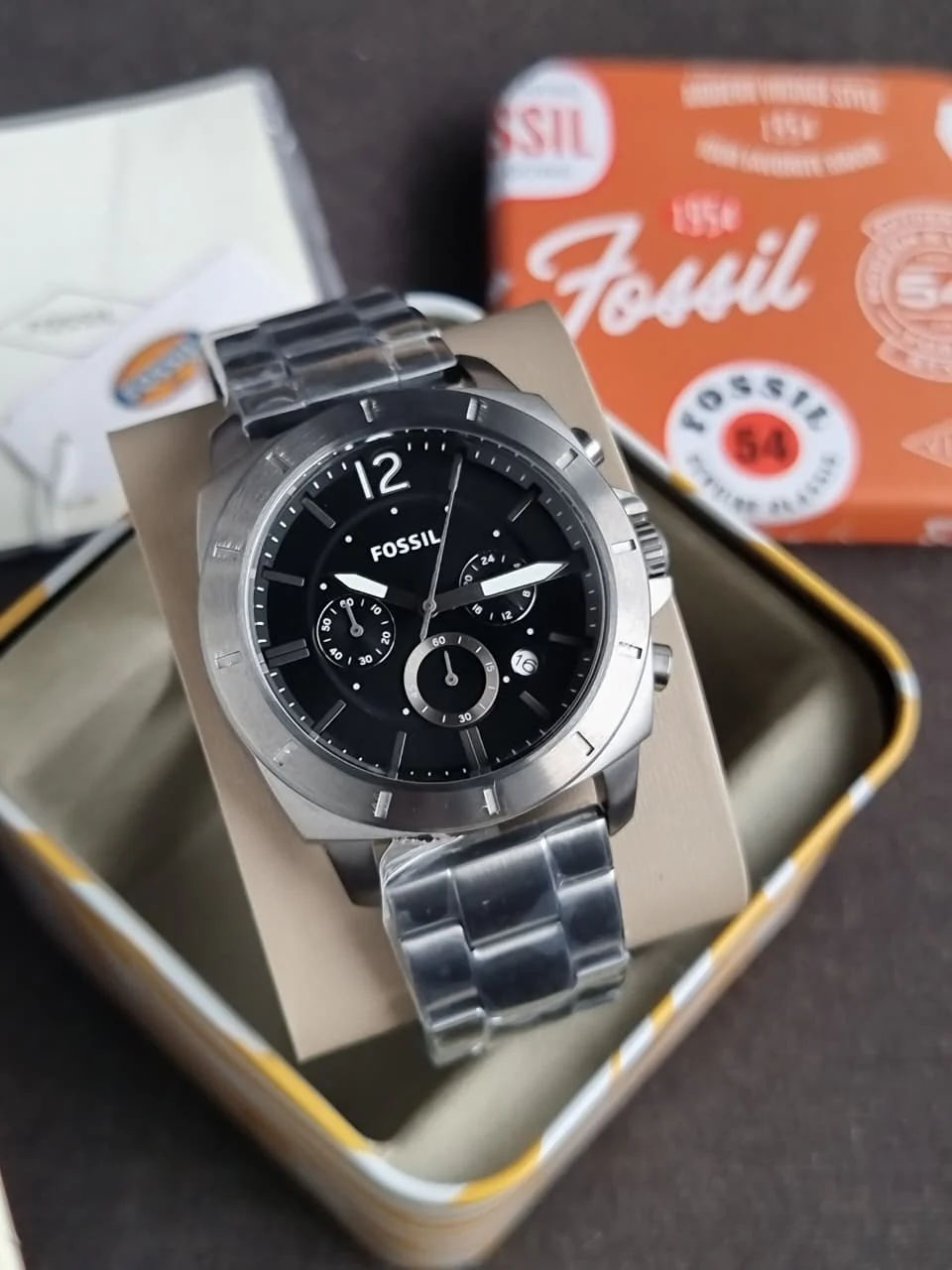 Fossil Privateer Chronograph Smoke Stainless Steel Watch - BQ2817 - Image 4