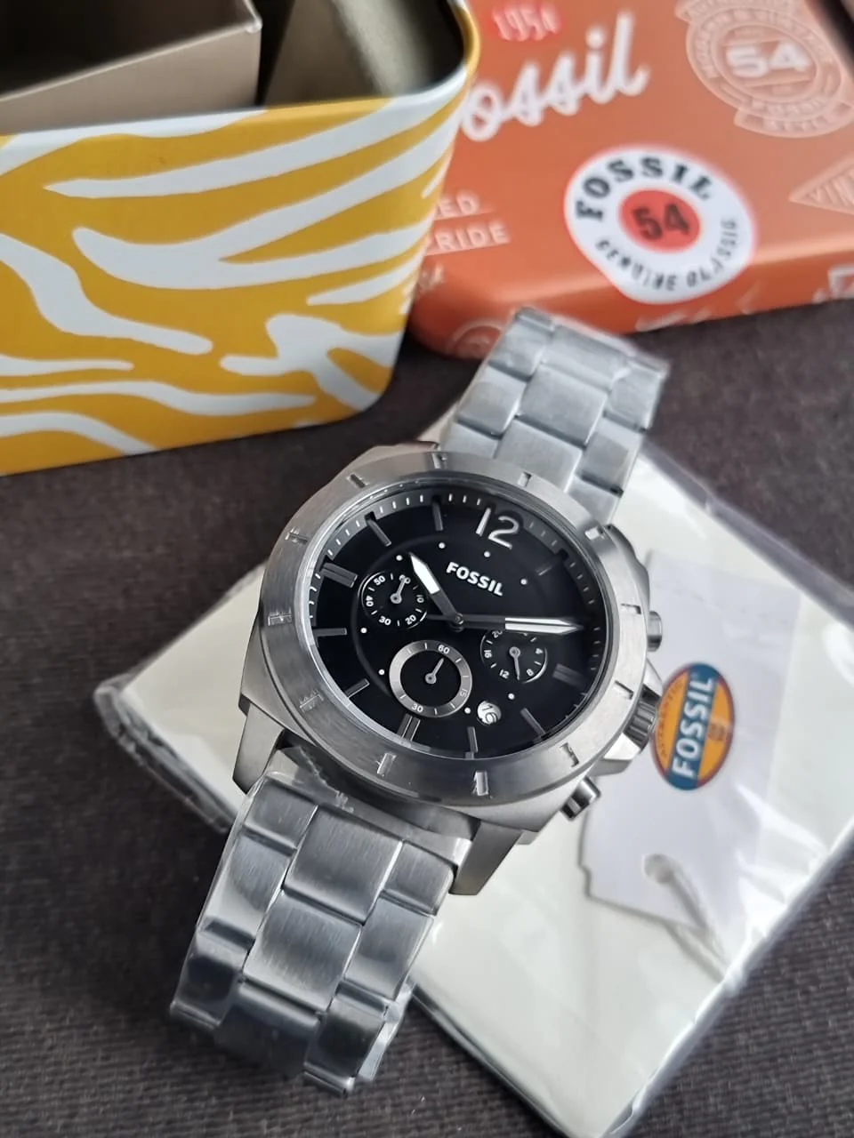 Fossil Privateer Chronograph Smoke Stainless Steel Watch - BQ2817 - Image 6