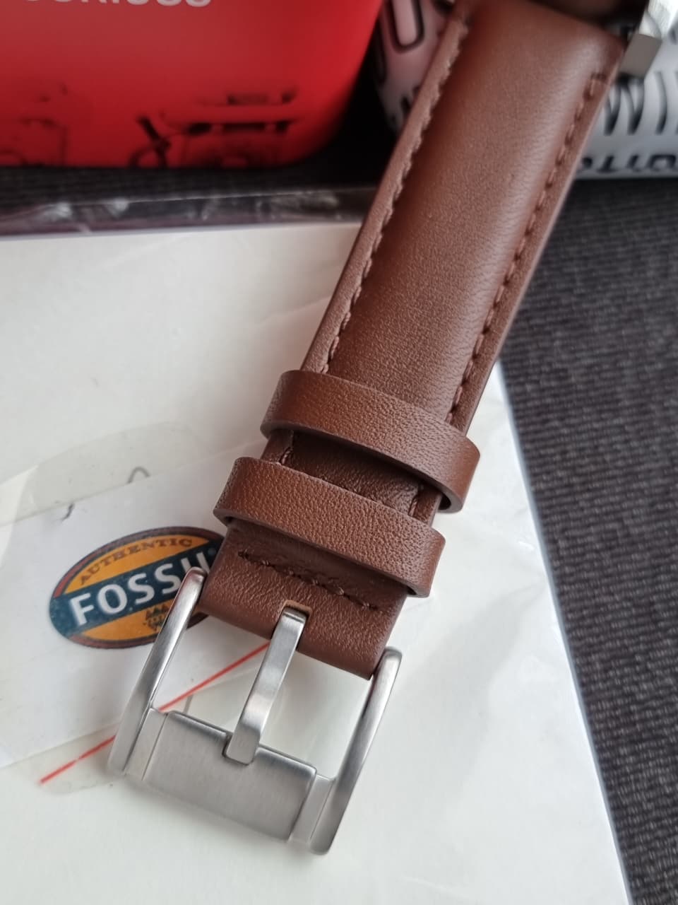 Fossil Rhett BQ2908 Men's Watch – Multifunction, Brown Leather Strap, Quartz - Image 3