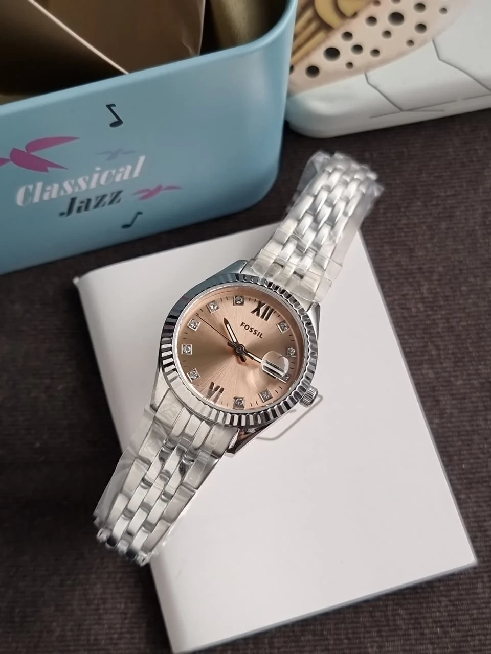 Fossil Scarlette Micro Gold toned/Steel 28mm ES5150