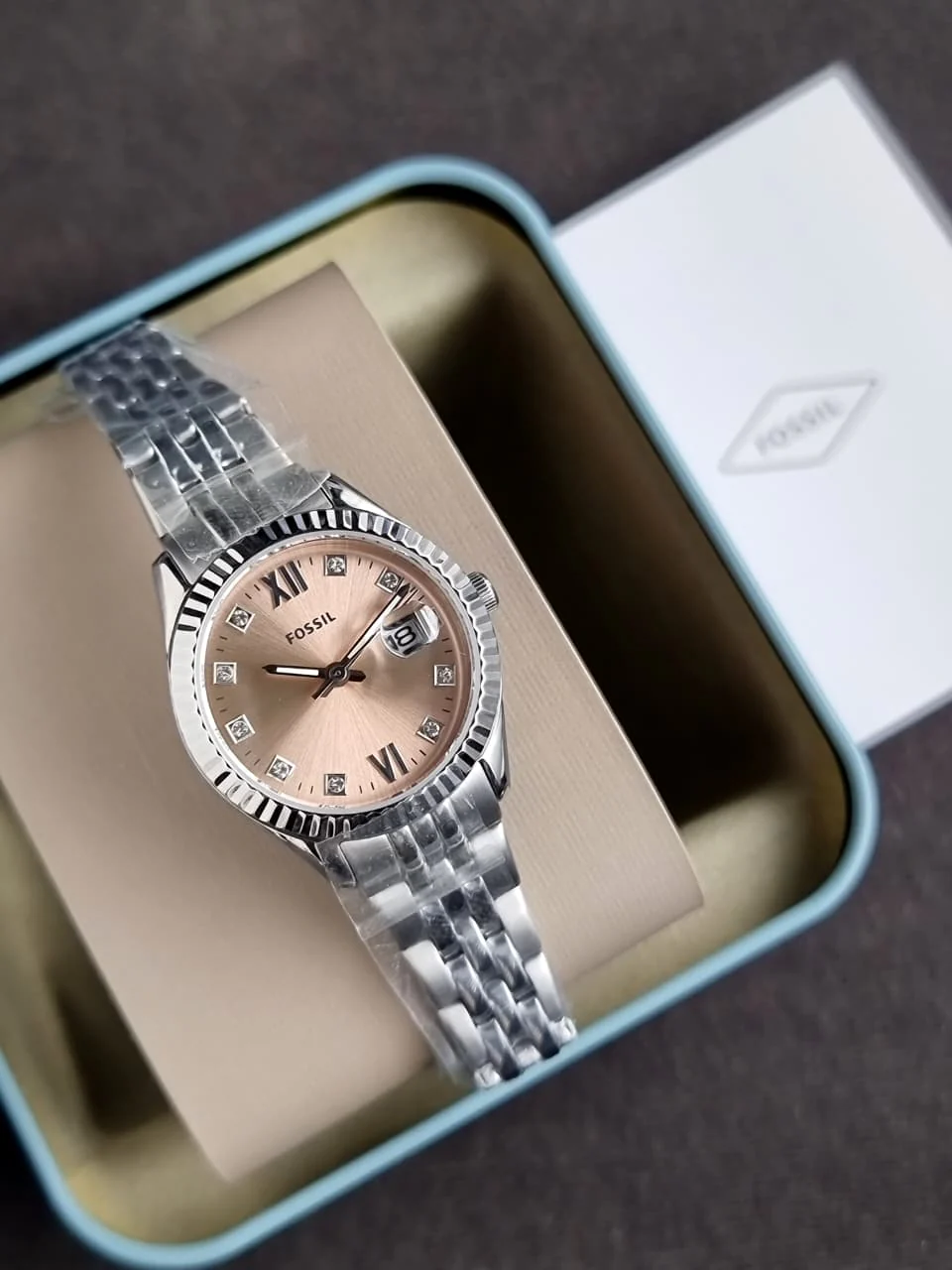 Fossil Scarlette Micro Gold toned/Steel 28mm ES5150 - Image 5