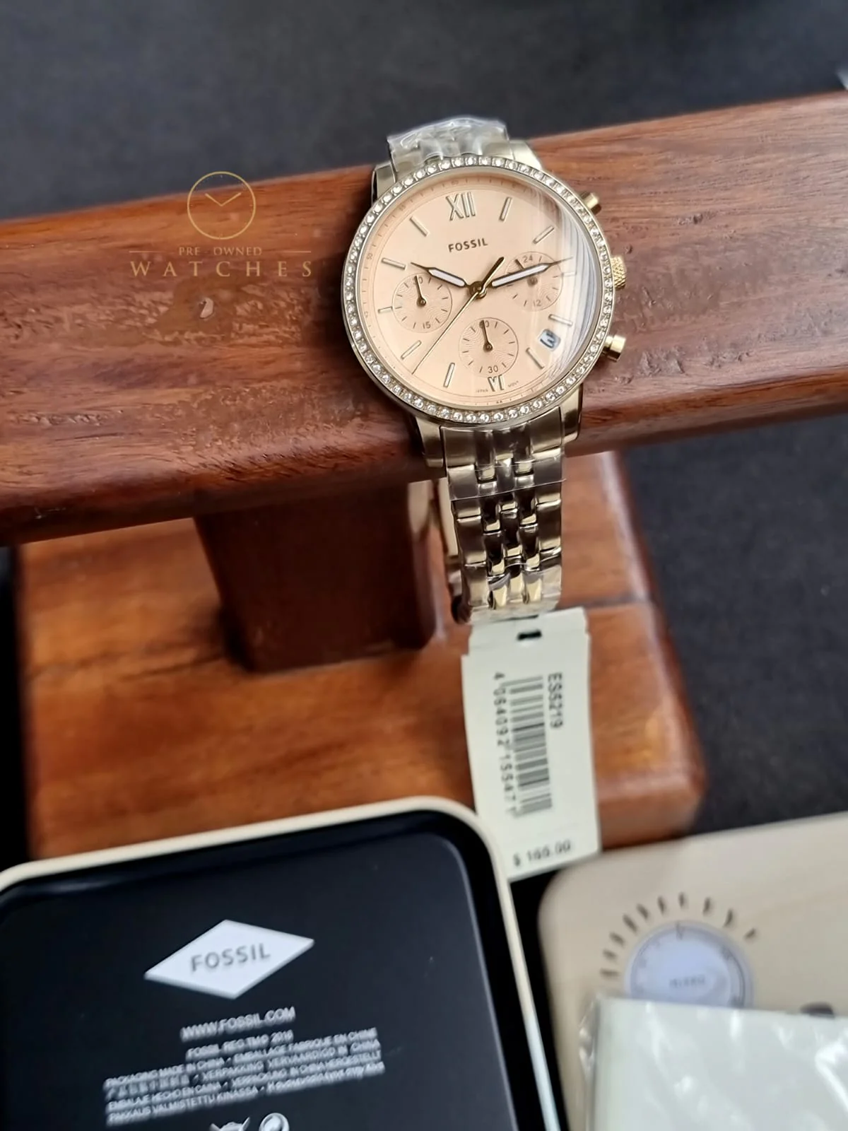 Fossil Stainless Steel Neutra Analog Gold Dial Women's Watch-Es5219 - Image 11