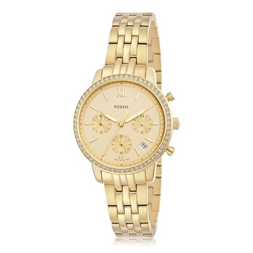 Fossil Stainless Steel Neutra Analog Gold Dial Women's Watch-Es5219 - Image 2
