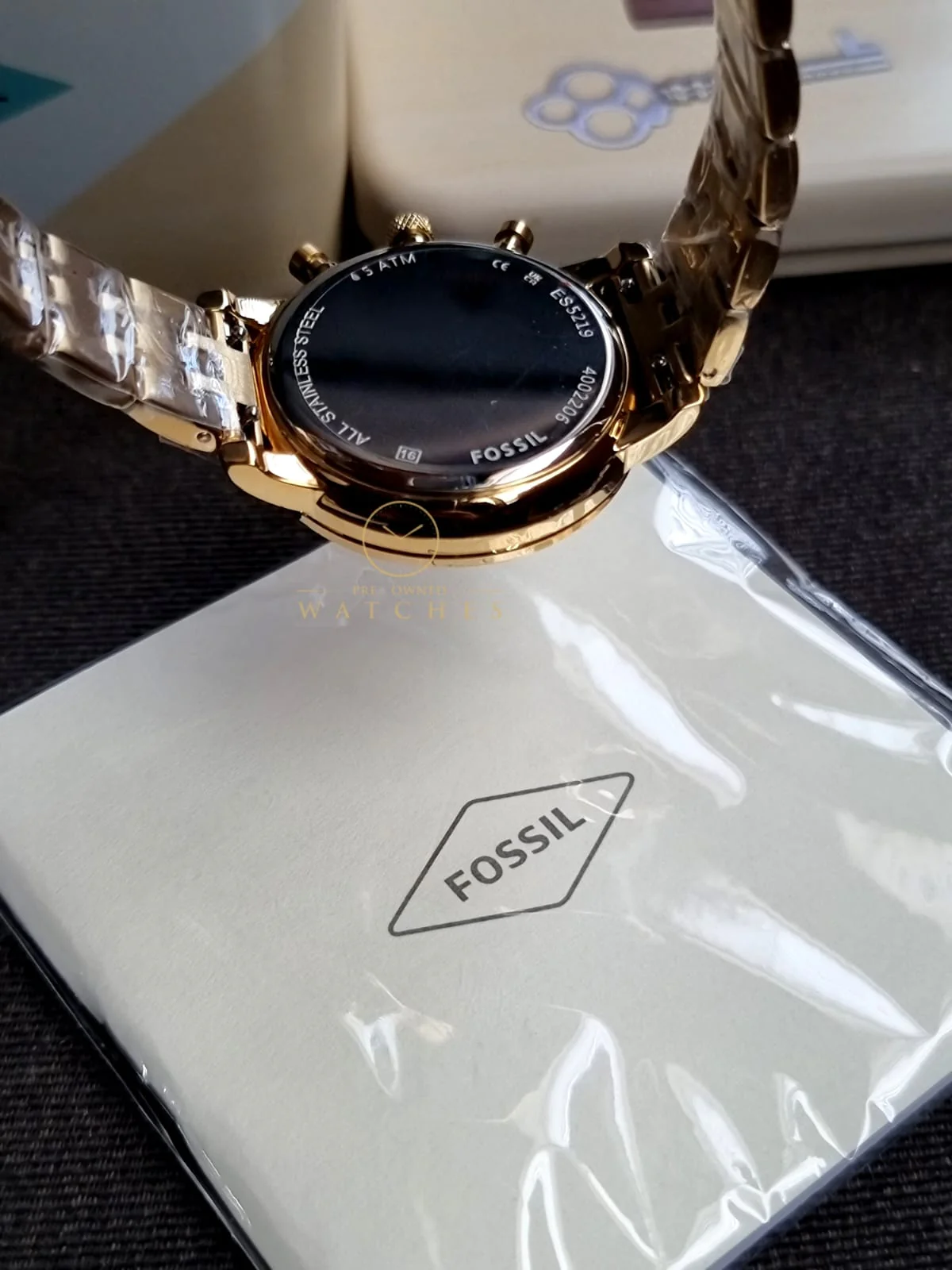 Fossil Stainless Steel Neutra Analog Gold Dial Women's Watch-Es5219 - Image 9