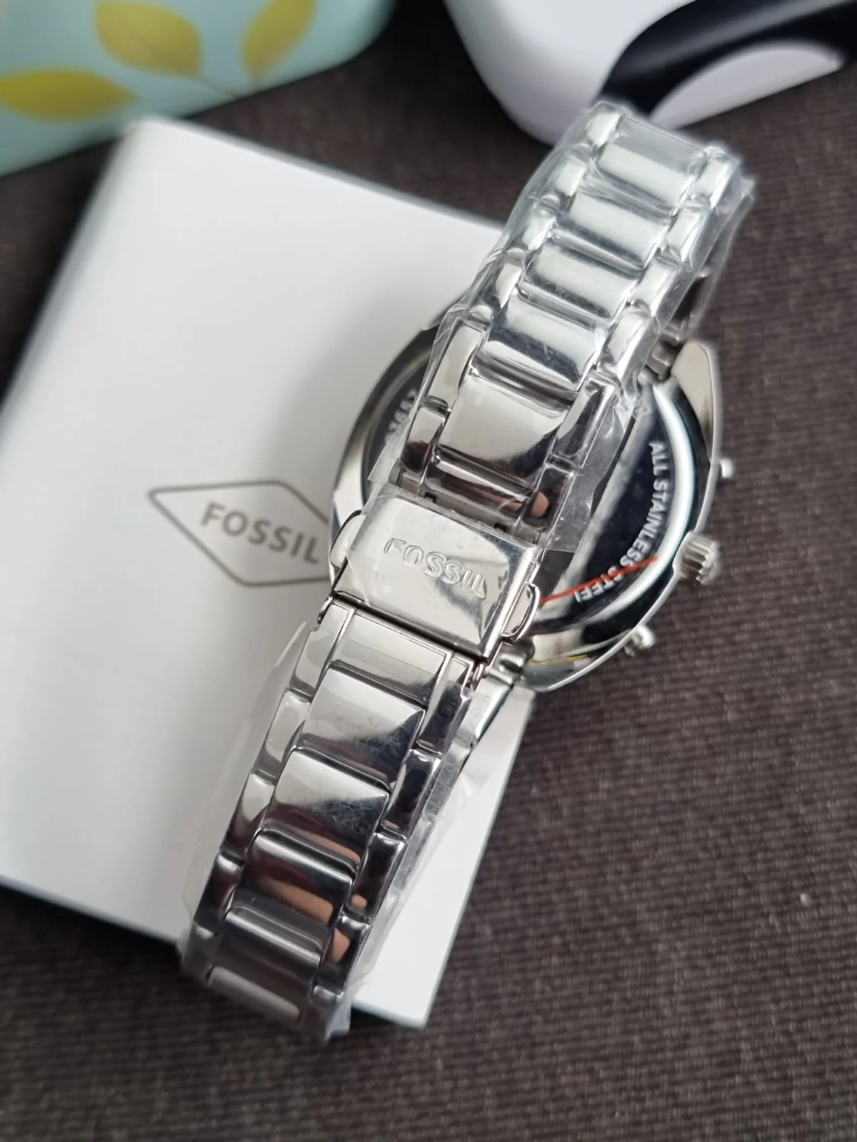 Fossil Vale Chronograph Quartz Silver Dial Ladies Watch – BQ3657 - Image 4
