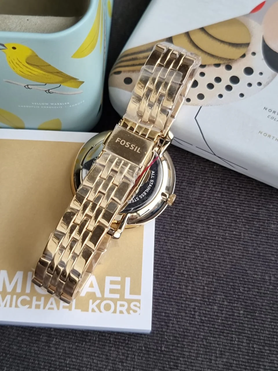 Fossil Women’s Quartz Stainless Steel Gold Dial 36mm Watch ES3434 - Image 8