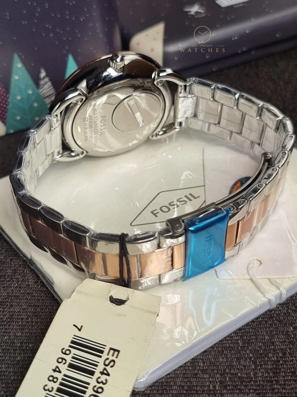 Fossil Women’s Quartz Stainless Steel Silver Dial 35mm Watch ES4396 - Image 6
