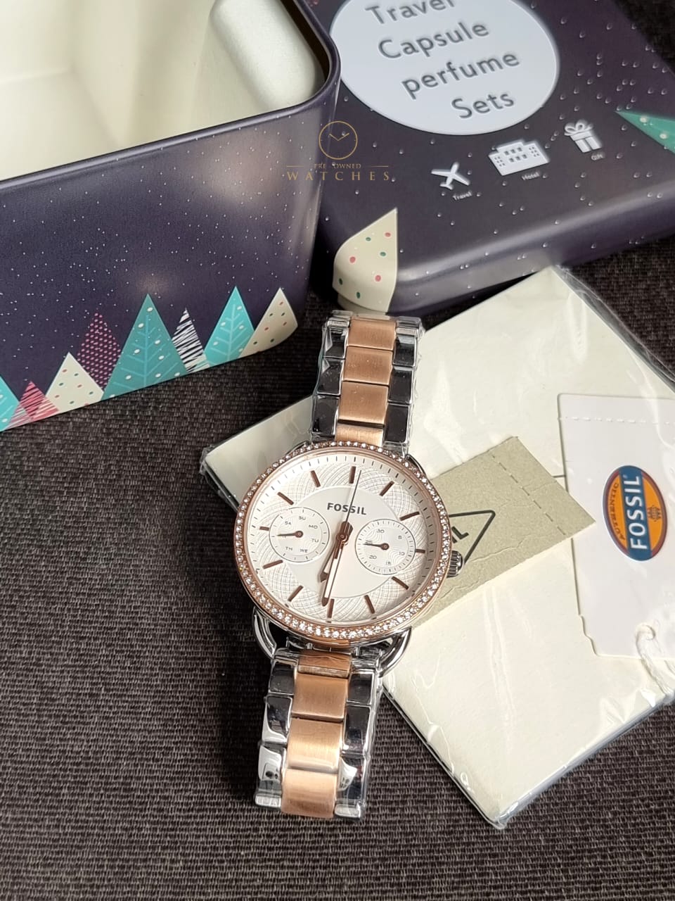 Fossil Women’s Quartz Stainless Steel Silver Dial 35mm Watch ES4396 - Image 8