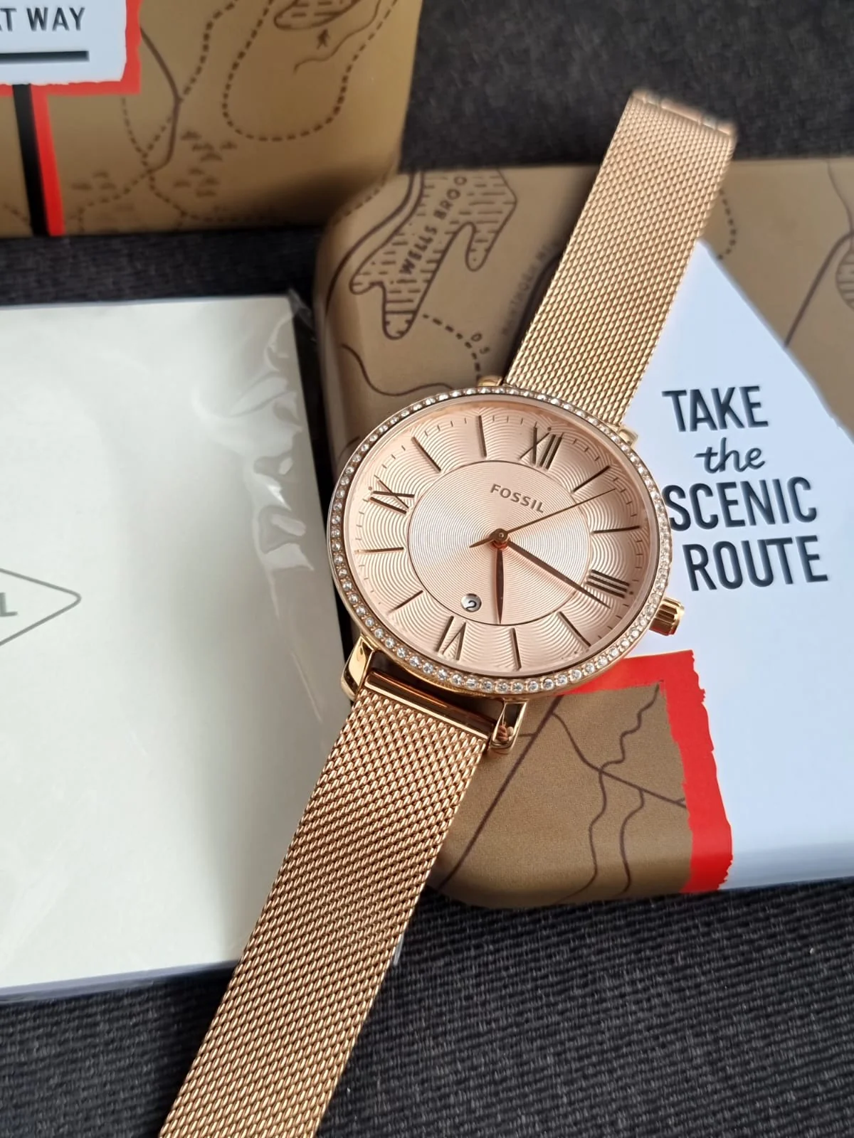 Fossil Women's Jacqueline Quartz Stainless Steel Three-Hand Watch - Image 10