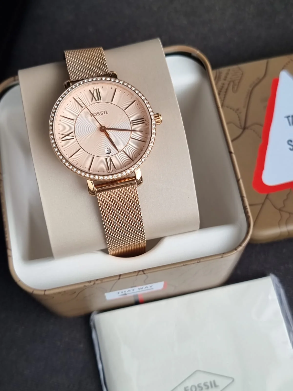 Fossil Women's Jacqueline Quartz Stainless Steel Three-Hand Watch - Image 12