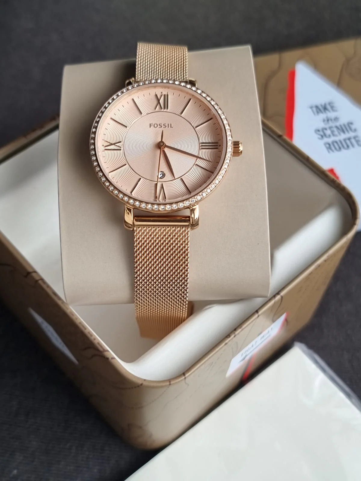 Fossil Women's Jacqueline Quartz Stainless Steel Three-Hand Watch - Image 2