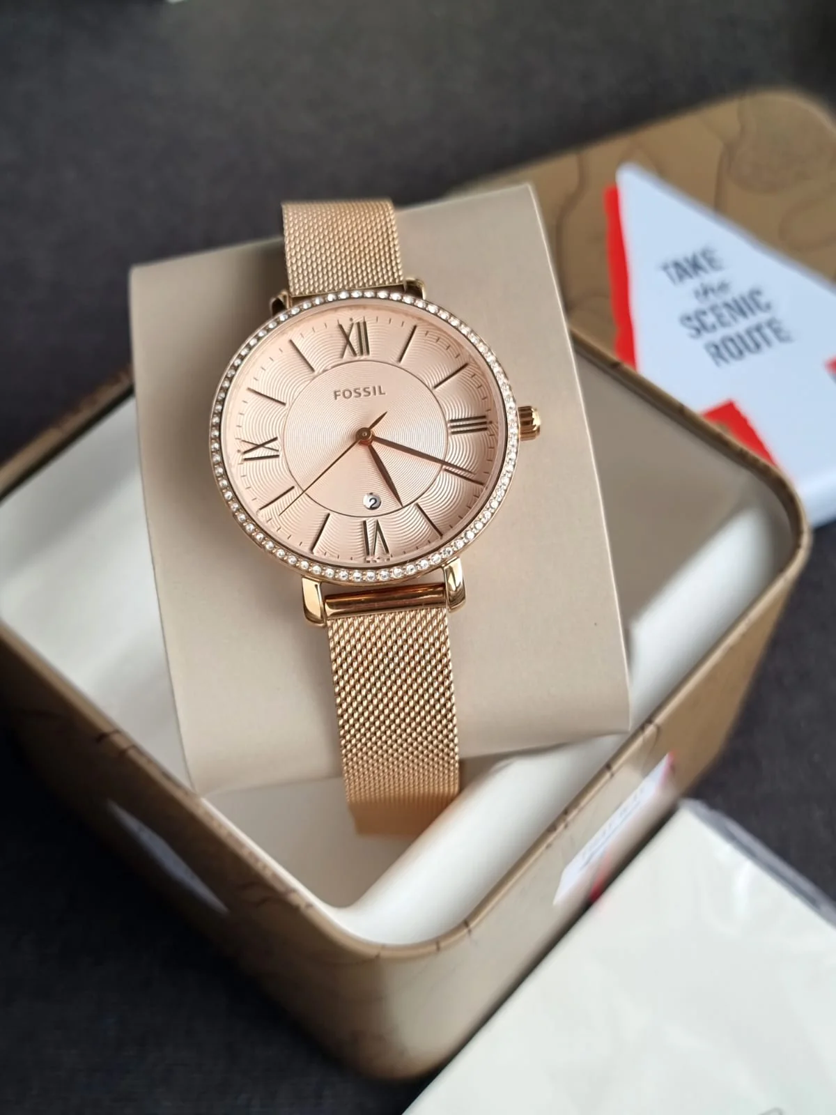 Fossil Women's Jacqueline Quartz Stainless Steel Three-Hand Watch - Image 8