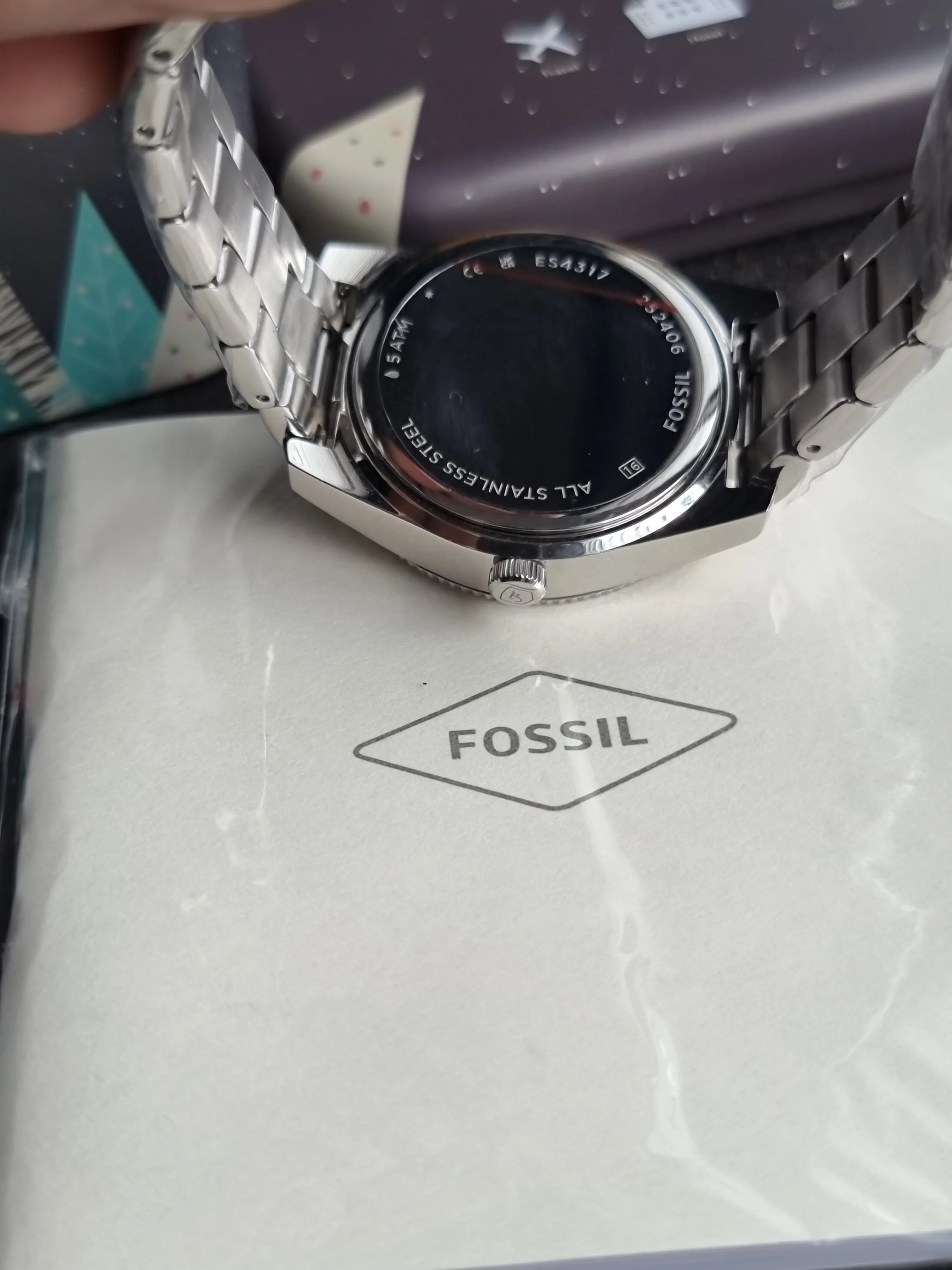 Fossil Women's Scarlette Mini Quartz Stainless Steel Three-Hand Watch, Color: Silver Glitz (Model: ES4317) - Image 3