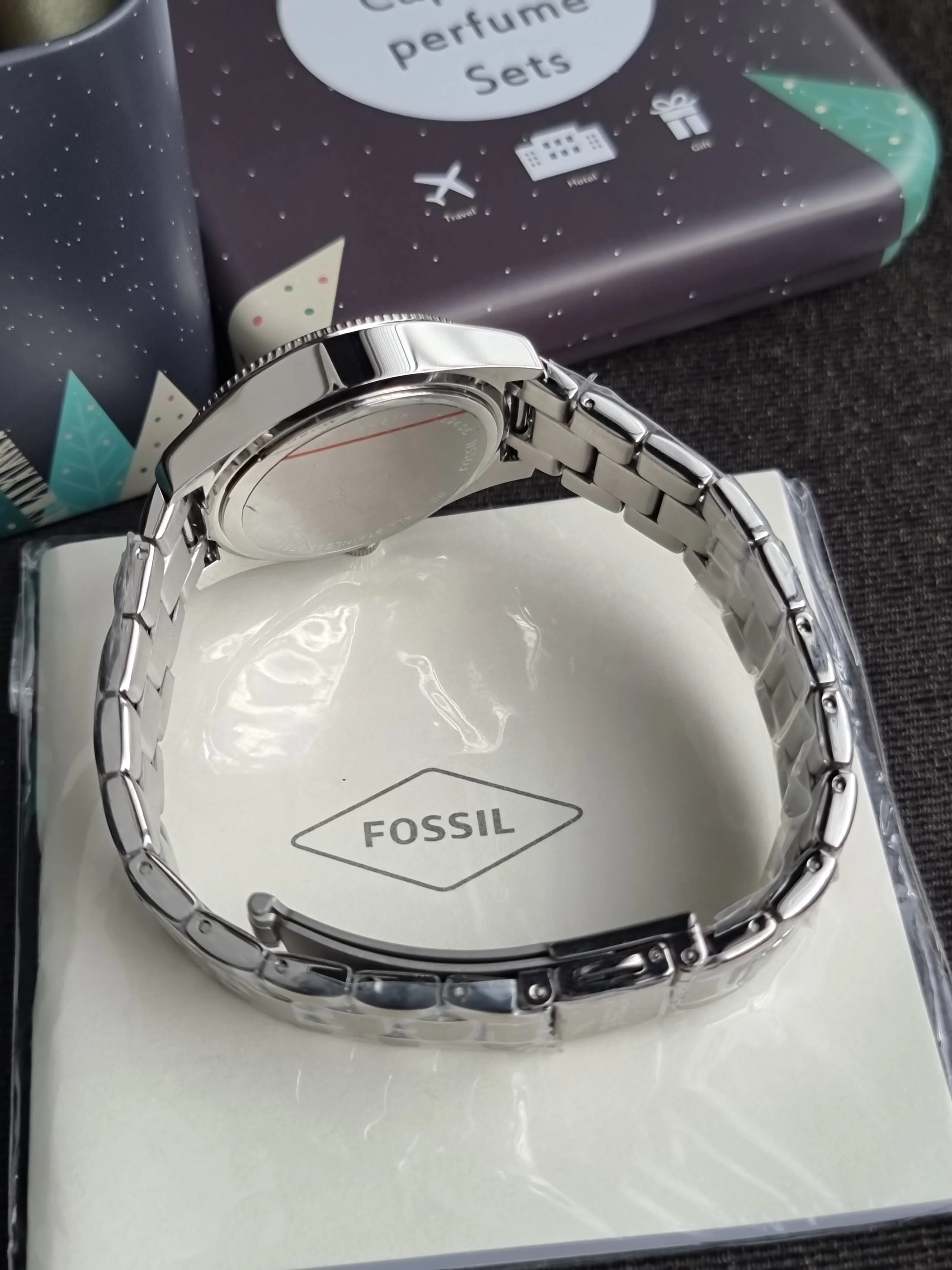 Fossil Women's Scarlette Mini Quartz Stainless Steel Three-Hand Watch, Color: Silver Glitz (Model: ES4317) - Image 4