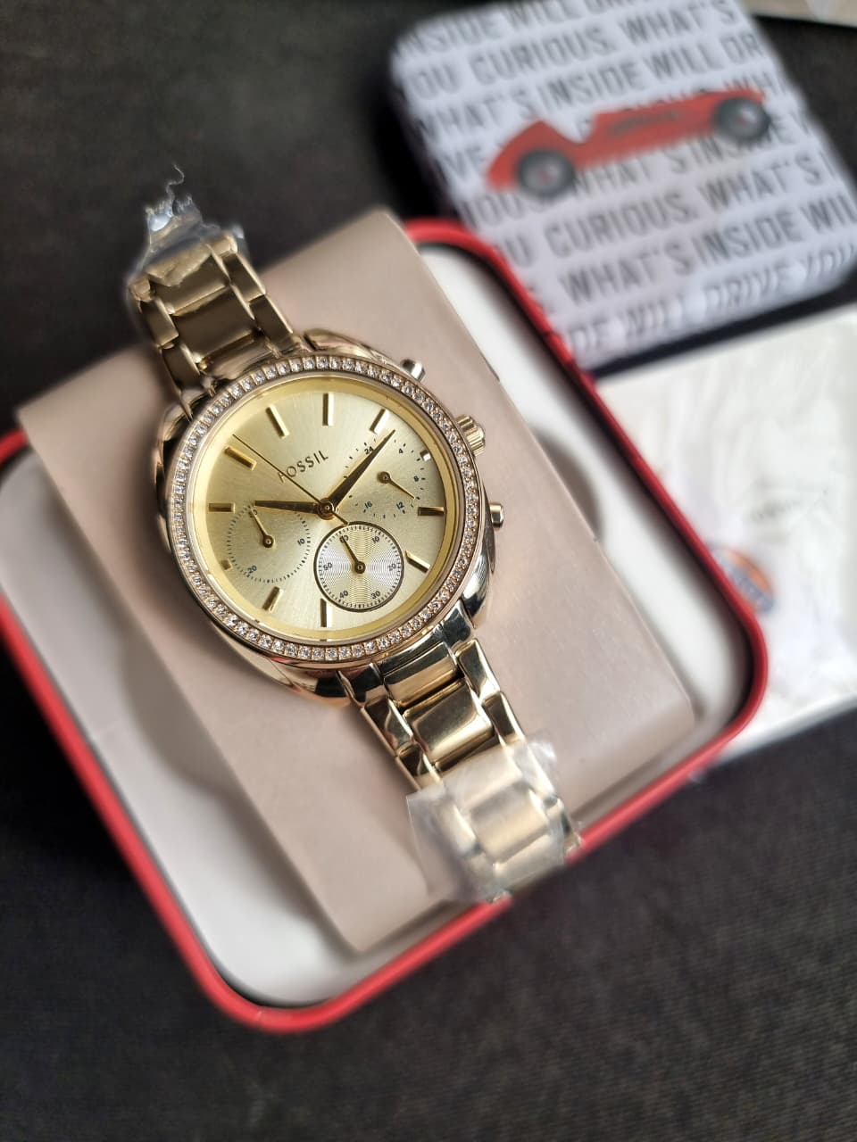FOSSIL WOMENS VALE STAINLESS STEEL WATCH - BQ3658 - Image 3