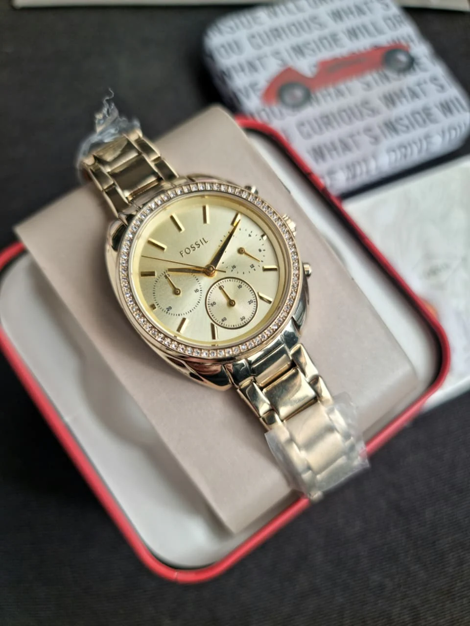 FOSSIL WOMENS VALE STAINLESS STEEL WATCH - BQ3658 - Image 5