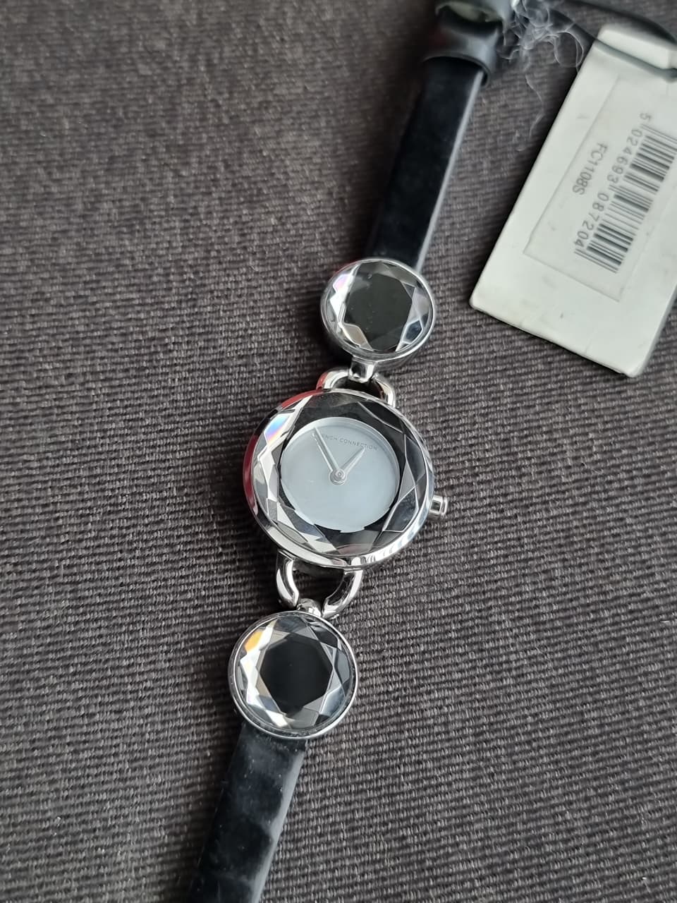 French Connection Women’s Analog Watch – FC1108S (Black Strap) - Image 4